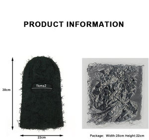 Máscara de esquí de moda al por mayor Máscara de esquí de camuflaje desgastada de punto de tormenta Sombrero de pasamontañas - Product Image 4