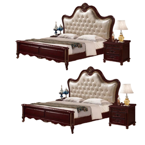 Producto Premium Juego de cama de madera maciza de teca Cama de madera para muebles de hotel y dormitorio Diseño antiguo Precio al por mayor - Product Image 4