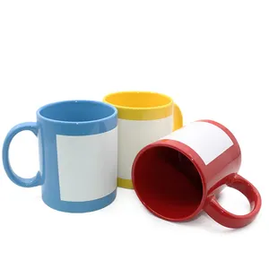 Wholesales Full Color 11oz Glazed Mug Ceramic Sublimation Coffee Mug For Presents