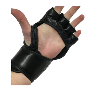 Guantes de Boxeo MMA Profesionales Personalizados, Cuero Genuino, Correa de Velcro Ajustable, Medios Dedos, Guantes de UFC Unisex, Todas las Tallas - Product Image 6