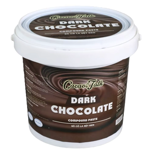 Chocolate Compuesto al Por Mayor Directo del Fabricante HALAL, Pasta Líquida de Chocolate Negro para Uso en Panadería, Galletas, OEM/ODM - Product Image 1