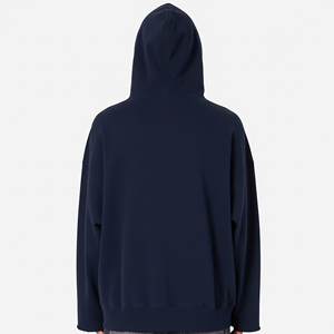 Sweat-shirts pour hommes de haute qualité, surdimensionnés, avec logo personnalisé brodé et imprimé, 100% coton molletonné, coupe-vent, effet délavé - Product Image 6