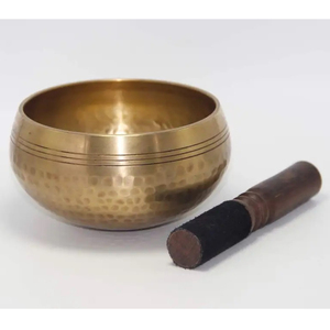 Cuenco de latón recién llegado de la mejor calidad superior, diseño martillado, meditación curativa redonda, cuenco tibetano para cantar, oraciones religiosas - Product Image 6