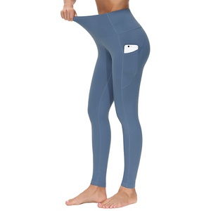Wholesale High-Waisted Solid Pattern Workout Leggings for Women Custom Soft Yoga Leggings with <b>Mesh</b> Decoration - Product Image 6