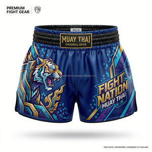 Shorts de Kickboxing al por Mayor, Shorts de MMA, Equipo de Boxeo, MOQ Bajo, Envío Rápido, Shorts de Muay Thai para Hombre y Mujer - Product Image 1