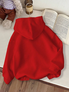 เสื้อสเวตเตอร์มีฮู้ดสำหรับเด็ก1ชิ้นเสื้อฮู้ดแขนยาวลายคริสต์มาสผ้าฝ้ายสำหรับเด็กผู้หญิงเด็กผู้ชายใส่วิ่งจ๊อกกิ้ง - Product Image 2