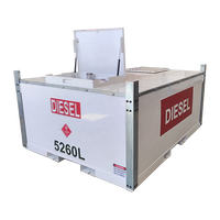 Station de remplissage d'essence portable avec réservoir en acier autoportant de 1000 à 20000 L, conteneur monté sur skid, usine de fabrication de stations-service