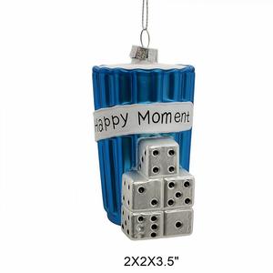 Nouveauté : Ornements de Noël en verre, décorations sportives, café, jeux et rétro, faits main, couleur intégrale - Product Image 2