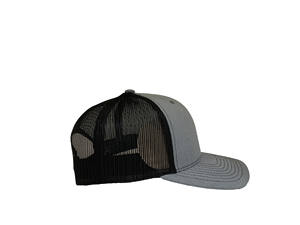 หมวกแก๊ปทรงทรัคเกอร์สำหรับกิจกรรมกลางแจ้งแบบยูนิเซ็กซ์ ปรับขนาดได้ ด้านหลังเป็นตาข่าย ป้องกันแสงแดด ปักโลโก้ได้ตามต้องการ หมวกแก๊ปสีเทา ผู้ผลิต รับสั่งซื้อจำนวนมาก - Product Image 5