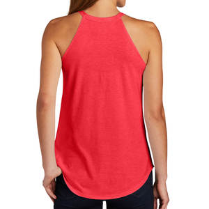 Camiseta sin mangas ligera con logotipo personalizado para mujer Camiseta sin mangas personalizada azul marino nuevo - Product Image 5