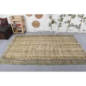 พรมวินเทจ 5.4x8.8 ฟุต (166x268 ซม.) สีเบจลายพราง พรมตุรกี - Product Image 2