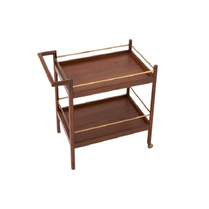 Extremely Good Design Serving <b>Cart</b> Trolley Handmade Iron And <b>Wooden</b> Serving Food Trolley For Restaurant Use - Product Image 5