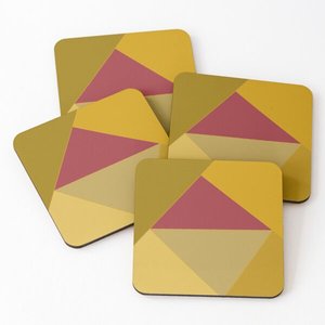 Juego de posavasos de copa para Bar, cocina, hogar, posavasos de madera impresos con piezas de soporte en SCI, elegante forma personalizada - Product Image 3