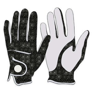 Los últimos guantes de golf de cuero de Cabretta suave con diseño de Skelton sublimado con logotipo personalizado, equipo deportivo de verano de alta calidad para hombres - Product Image 6
