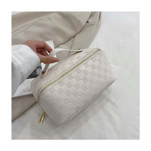 Organisateur de maquillage de mode de sac cosmétique en cuir de haute qualité, trousse de toilette de voyage, étui de beauté compact pour dames - Product Image 3