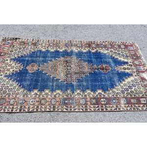 พรมขนสัตว์ตุรกีผ้าแจ็คการ์ดแฮนด์เมดขนาด3.8x7.4ฟุตสำหรับห้องนั่งเล่นสำหรับวัยรุ่น - Product Image 3