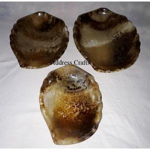 Cuencos de resina con forma de Mango personalizados hechos a mano, cuenco de postre de resina de Color cuerno, Decoración de mesa, vajilla, platos de resina para servir, cuencos de nueces - Product Image 1