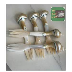 Natural Polished <b>Shell</b> Spoon Eco Friendly Mother of Pearl Spoon for Dining Table Gift or Decoration - Product Image 5