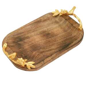 ถาดไม้ขนาดใหญ่ดีไซน์น่าสนใจเครื่องครัวสำหรับบ้านโรงแรมถาดเสิร์ฟอาหาร - Product Image 6