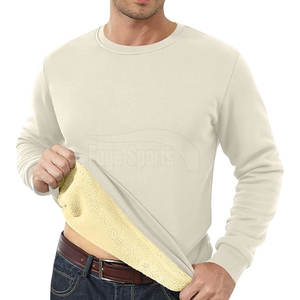 Vente à chaud de haute qualité sweat-shirt pour hommes imprimé de logo personnalisé polaire d'hiver avec technique de teinture unie - Product Image 2