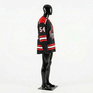 Jersey de Hockey sobre Hielo Personalizado y Transpirable con Nombre y Número del Equipo Sublimados en Poliéster, Cuello en V y Mangas Largas - Product Image 4