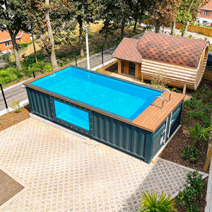 Venta Directa de Fábrica, Piscina Elevada de Fibra de Vidrio de 20 pies y 40 pies, Tamaños Personalizados, Resistente a los Rayos UV, Ideal para Climas Tropicales - Product Image 6