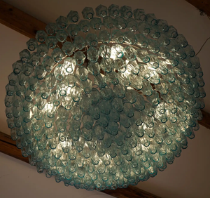 Vintage europeo grande lustro <span class=keywords><strong>lampadario</strong></span> in vetro soffiato a mano illuminazione a soffitto per ragazze camera da letto - Product Image 5