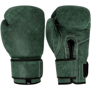 Leather Breathable Lightweight Half-Finger Boxing Gloves Adjustable Wrist <b>Strap</b> MMA Fighting - Product Image 4