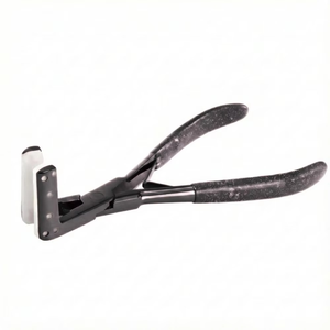 Pinzas para Extensiones de Cabello con Recubrimiento Plateado Brillante, Herramienta de Sellado de Mandíbula Plana con Almohadillas de Silicona para una Unión Segura, Uso en Salón - Product Image 1