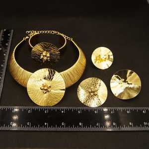 Women's Gold Plated Brass Necklace Copper Alloy <b>Butterfly</b> Link Choker Necklace Bohemian Style Party Wedding Jewelry Eco-Friendly - Product Image 4