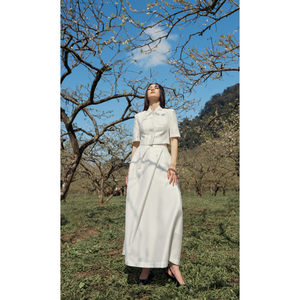 Jocasta กระโปรงเล่นสเก็ตระบายอากาศได้ดีจัดส่งเร็วแบบคลาสสิกและอมตะดีไซน์หรูแบบทางการแบรนด์แฟชั่นผลิตในเวียดนาม - Product Image 3