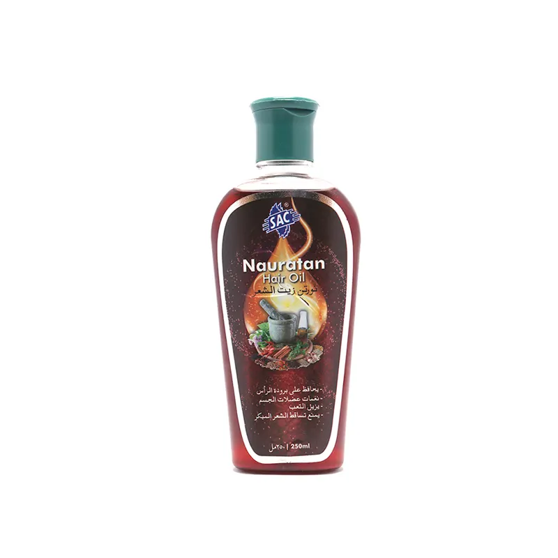 Minyak penumbuh rambut Nauratan organik 250ml, produsen produk kecantikan minyak penumbuh rambut