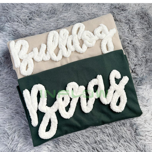 Chenille bordado Logo Unisex sudaderas con capucha 100% algodón mujeres sudaderas con capucha casual de punto personalizado sólido sudaderas con capucha para mujer - Product Image 5