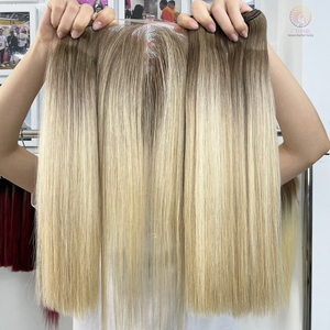 Extensions de Cheveux Raides Vietnamiens Double Standard de Super Qualité 50 Cm 100% Bundles de Cheveux Humains Bruts Non Transformés avec Fermeture 5X5 - Product Image 4