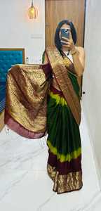 ผ้าส่าหรีผ้าฝ้ายผ้าไหมที่มีคุณภาพดีเยี่ยม - Product Image 4