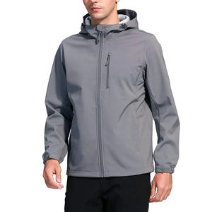 Hombres sólido impermeable cortavientos ligero chaqueta capucha 2025 diseño superior al por mayor chaquetas cortavientos - Product Image 1