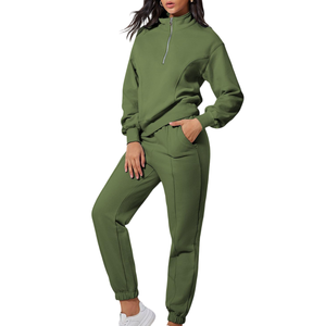 Daily Casual And Sportswear Winter <b>Tracksuits</b> Breathable 2025 Customized logo Printing Fleece Cotton <b>Tracksuit</b> for Women's - Product Image 4