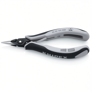Alicates Knipex Precision Electronics con mangos pulidos multicomponente, cabezal pulido ESD, mordazas semicirculares, medición métrica - Product Image 3