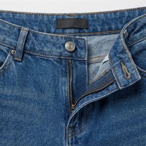 Pantalones Vaqueros Cargo de Pierna Recta de Cintura Alta para Mujer, de la Mejor Calidad, con Diseño de Logotipo Personalizado, Transpirables, Tallas Grandes, Lavados, a la Moda - Product Image 4