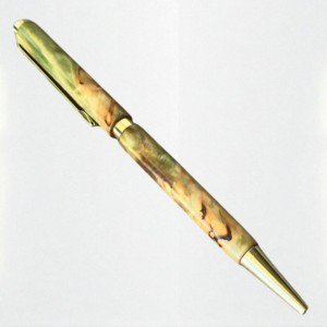 Vietnamien artisanal personnalisé améthyste Collection stylo à bille vert-rouge-bleu corps en résine 0.7mm retraite Graduation cadeau - Product Image 5
