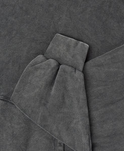 Hoodies à épaules tombantes pour femme, en molleton épais délavé à l'acide et à la pierre, avec impression en relief, 300g - Product Image 2