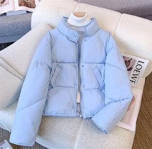 2024 nouveau coréen hiver mode femmes imprimé coton rembourré veste ample décontracté léger chaud pardessus grande taille caractéristique - Product Image 6