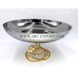 Classic Design <b>Table</b> Decorative Bowl Deluxe Quality Shinning Polished Metal Steel Material Bowl Home Decoration Dinnerware Bowl - Product Image 5