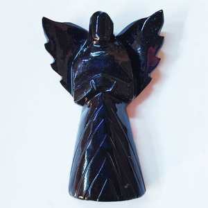 Pierre de guérison des anges de haute qualité Black Obsiden - Product Image 1