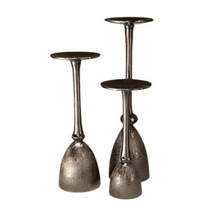 Juego de 2 candelabros de Metal de aluminio para decoración del hogar únicos y modernos, soporte para velas decorativas para fiestas y bodas - Product Image 4