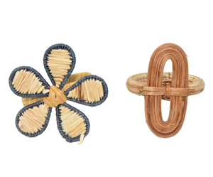 Servilletero de ratán hecho a mano, último diseño con hebilla elegante para Decoración de mesa de boda - Product Image 4