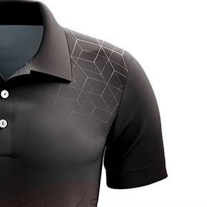 เสื้อโปโลผู้ชายสีและขนาดแบบระเหิดสำหรับผู้ชายเสื้อโปโลแบบแห้งเร็ว - Product Image 2