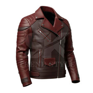 <b>Men</b> Leather Split Color Single Shade Jacket High Quality Warm Fashion Outerwear <b>Coat</b> Modern <b>Men</b> Leather Split Color Jacket - Product Image 2