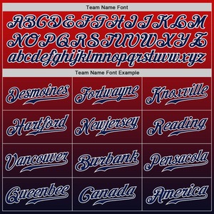 Camiseta de béisbol de moda personalizada de color rojo marino-blanco - Product Image 5