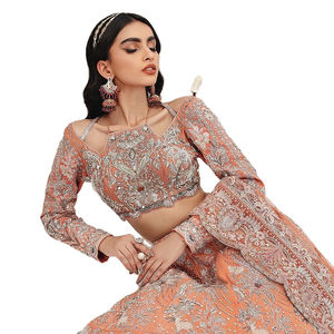 Salwar Kameez costume en mousseline de soie indien pakistanais robe de créateur mariage tissu Collection vente robe 2025 costume - Product Image 1